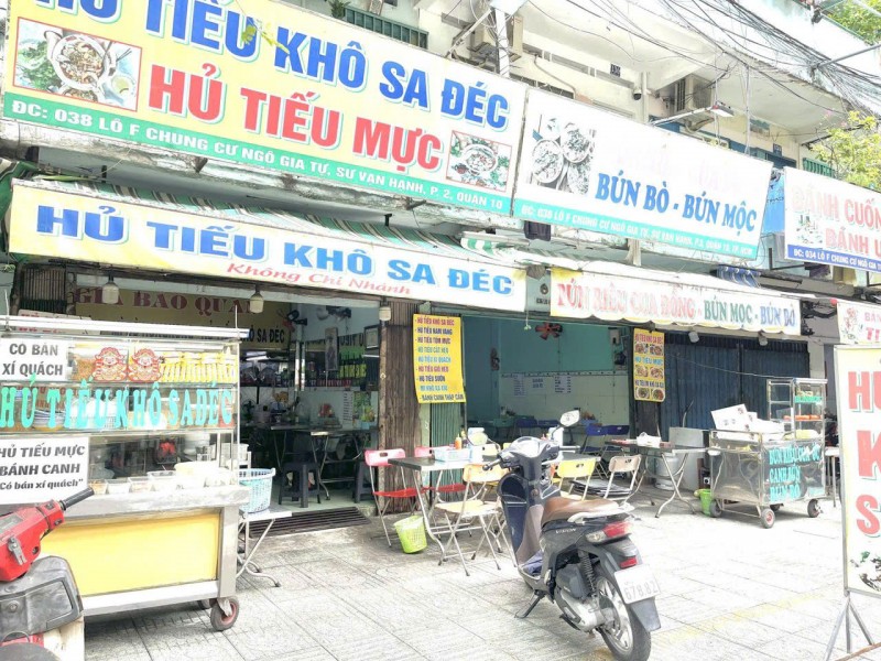 Quận 10 ! SANG  NHANH 2 QUÁN ĂN QUÁN ĐÔI ĐẸP LẮM Tầng Trệt CC Ngô Gia Tự , MT Sư Vạn Hạnh Phố Ẩm