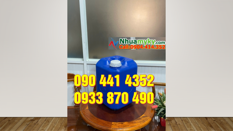 Can nhựa 25 lít vuông đựng hóa chất y tế, thuốc thú y
