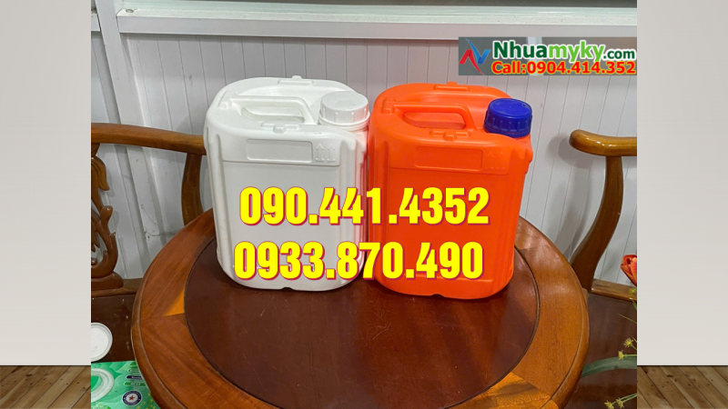 Can nhựa 2 lít đựng thực phẩm, can nhựa 2 lít vuông đựng hóa chất