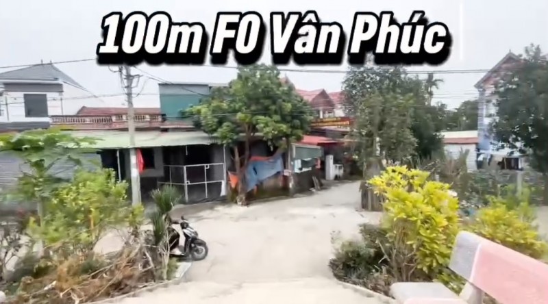 100m F0 siêu đẹp tại Vân Phúc - Tỉnh lộ 417 - Ô tô đỗ cửa - Đón sóng cầu Vân Phúc - Tiềm năng tăng