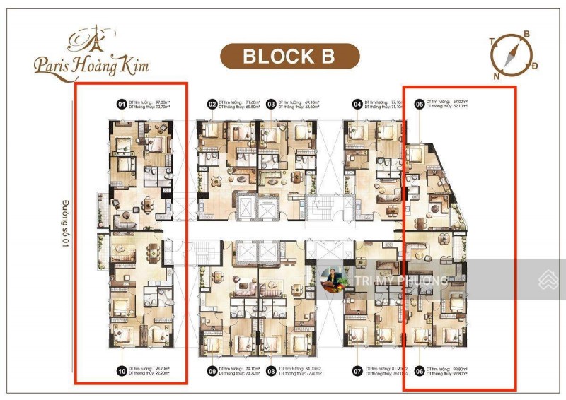 Bán căn góc 3PN + 2 view ôm trọn SG phồn vinh + giá bán gốc CĐT Paris Hoàng Kim, Quận 2 - Xem nhà