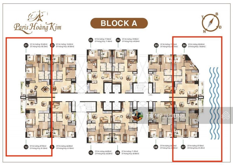 Bán căn góc 3PN + 2 view ôm trọn SG phồn vinh + giá bán gốc CĐT Paris Hoàng Kim, Quận 2 - Xem nhà