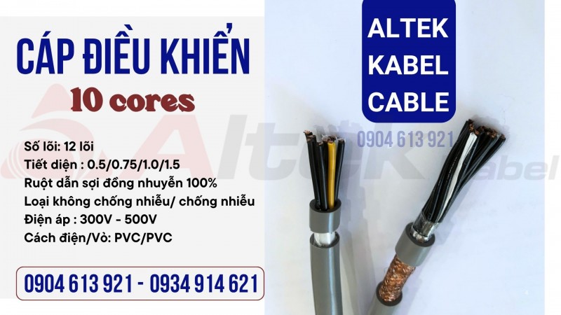 Cáp điều khiển chống nhiễu SH-500 12G0.75SQMM Altek Kabel