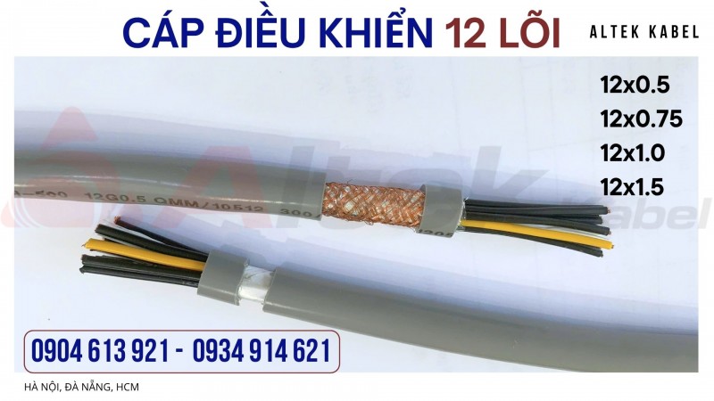 Cáp điều khiển chống nhiễu SH-500 12G0.75SQMM Altek Kabel
