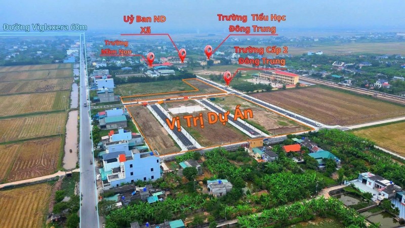 CHÍNH CHỦ Cần Bán LÔ ĐẤT TĐC ĐÔNG TRUNG, TIỀN HẢI, THÁI BÌNH  - Vị Trí KINH DOANH ĐẸP NHẤT KHU
