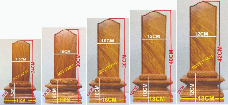 Bài vị mẫu đơn giản, mẫu bài vị đơn giản, bài vị gỗ mẫu đơn giản