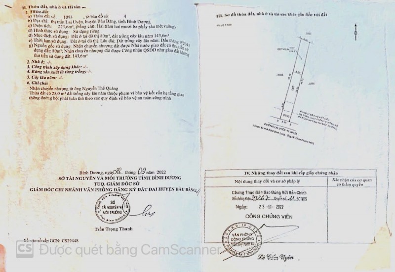 ĐẤT ĐẸP – GIÁ TỐT – CHÍNH CHỦ BÁN NHANH LÔ ĐẤT MẶT TIỀN TIỀM NĂNG TẠI huyện Bàu Bàng tỉnh Bình Dương