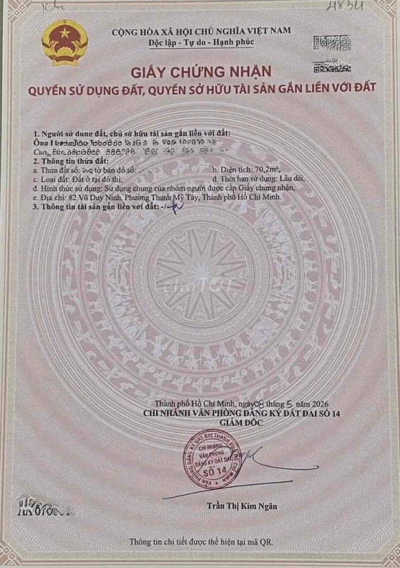 Nhà phố khu đắc địa sát ngay Quận 1