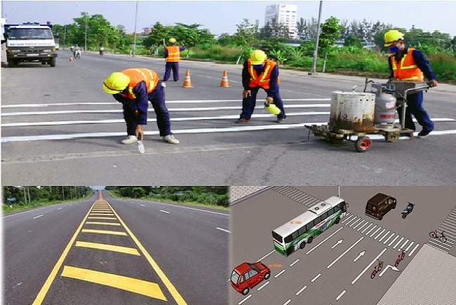 Sơn kẻ vạch phản quang Cadin KV100 Đồng Nai giao hàng nhanh