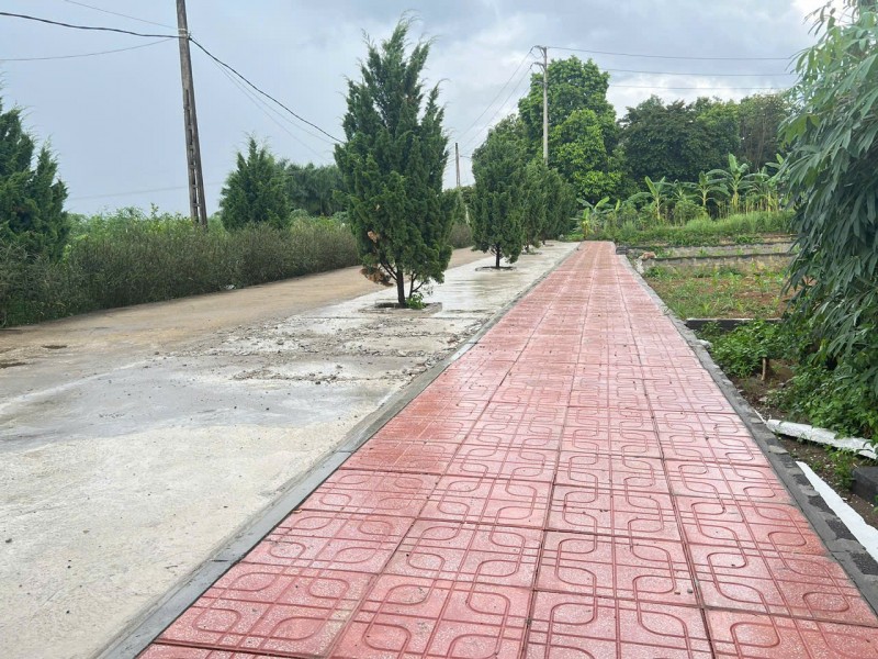 Bán mảnh đất( 8x15 )120m2 full thổ cư. xã Phú Cát Hà Nội,Cách ql21 150m, cạnh trường đại học công