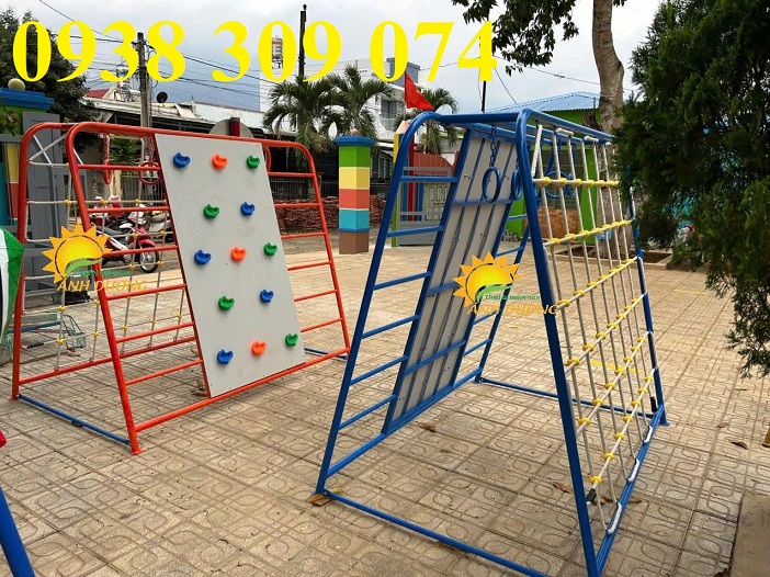 Bộ vận động thang leo giá rẻ ,vách dây, leo núi đa năng