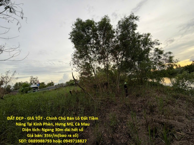 ĐẤT ĐẸP - GIÁ TỐT - Chính Chủ Bán Lô Đất Tiềm Năng Tại Kinh Phèn, Hưng Mỹ, Cà Mau