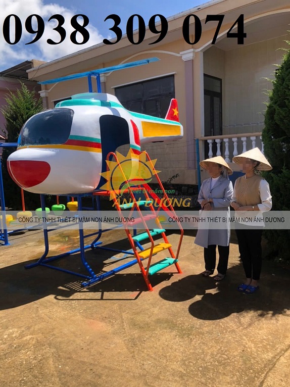 Cầu trượt máy bay trực thăng cho bé giá rẻ TPHCM