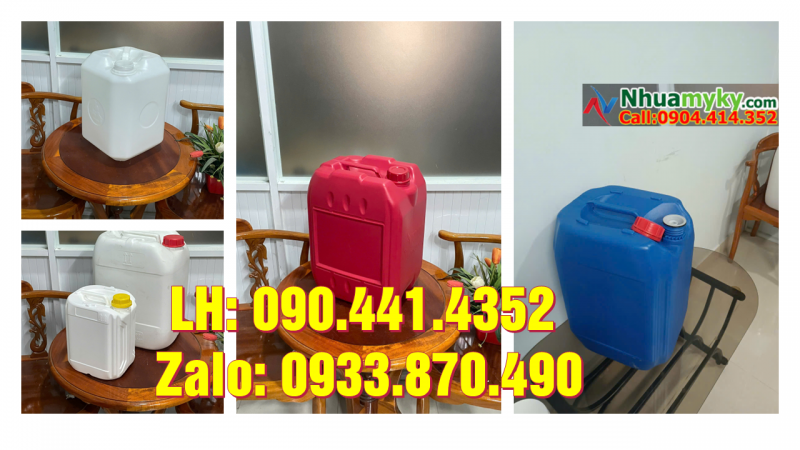 Thùng nhựa 20 lít giá bao nhiêu, xưởng can nhựa 25 lít hóa chất ở đâu? 