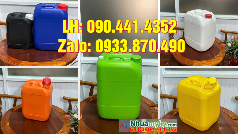 Thùng nhựa 20 lít giá bao nhiêu, xưởng can nhựa 25 lít hóa chất ở đâu? 