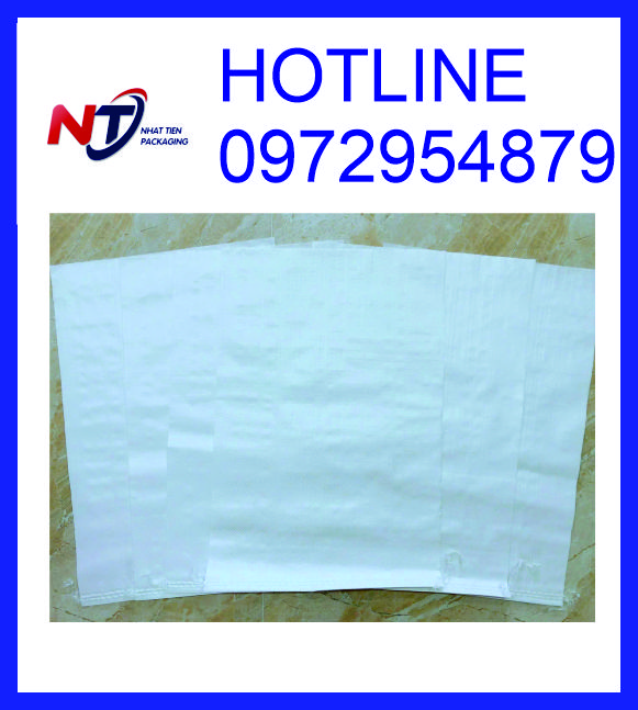 Bao PP trắng không in, bao PP trắng đựng 50kg
