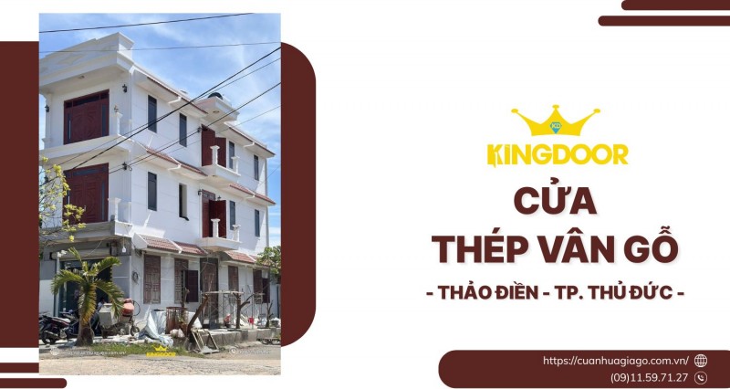 Cửa Thép Vân Gỗ Tại Thảo Điền. TP. Thủ Đức (Quận 2 cũ)