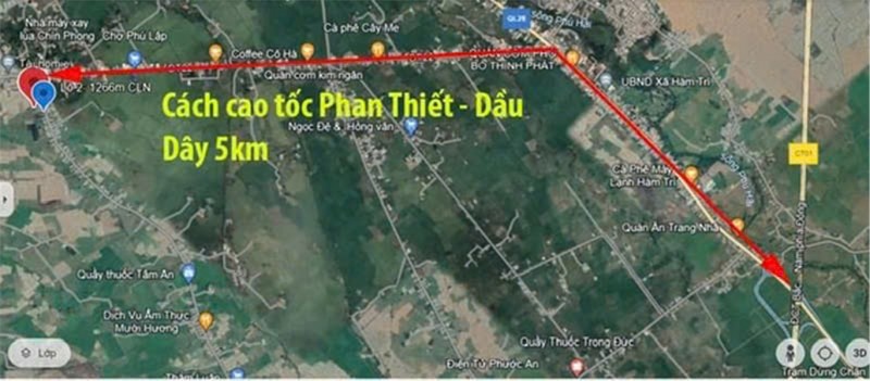 HOT ĐẤT ĐẸP - GIÁ TỐT CHÍNH CHỦ BÁN NHANH LÔ ĐẤT Xã Hàm Phú, Hàm Thuận Bắc, Bình Thuận