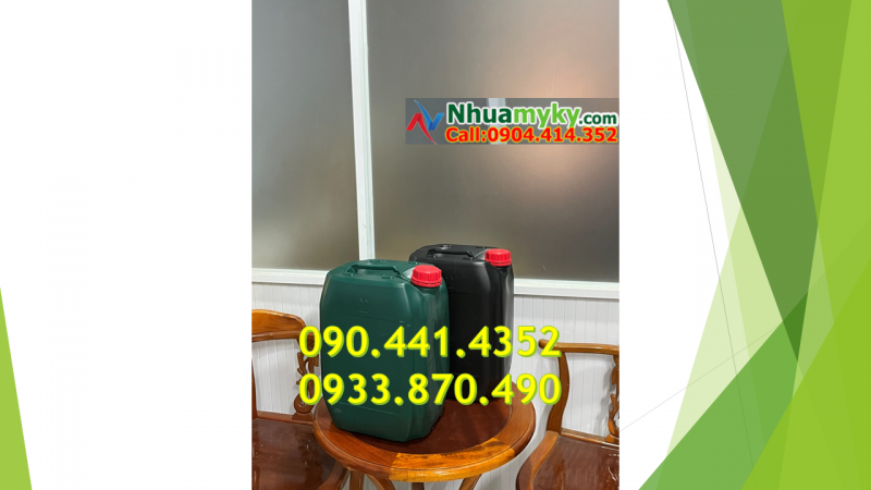 Can nhựa 25 lít xanh dày, vỏ thùng nhựa 20 lít đựng hóa chất tẩy đa năng 
