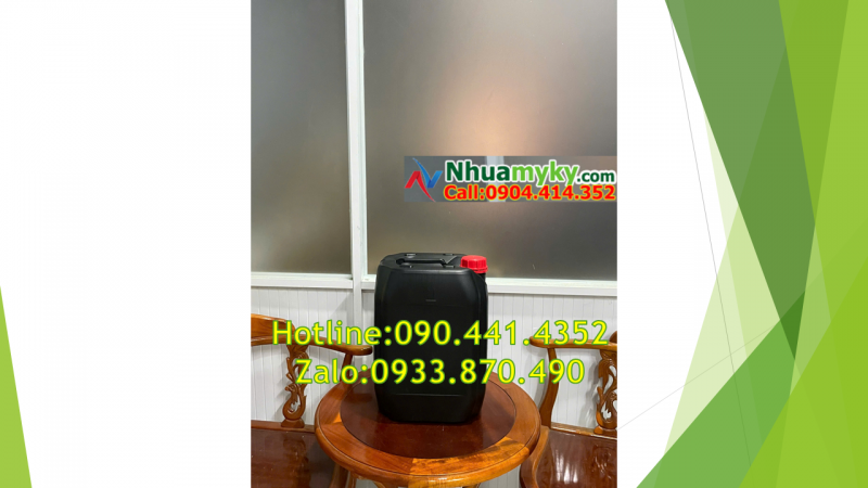 Vỏ can nhựa 5 lít đựng sút, can 1 lít đựng kiềm 
