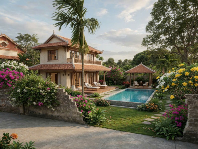 Xu hướng sống xanh 2026 - Bỏ phố về quê xây villa đồng quê - Hưởng trọn cuộc sống an nhiên