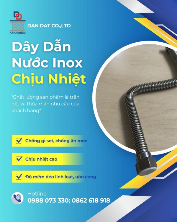 Dây Dẫn Nước Inox/Ống Mềm Dẫn Nước Nóng Lạnh/Dây Cấp Nước Vòi Chậu Lavabo