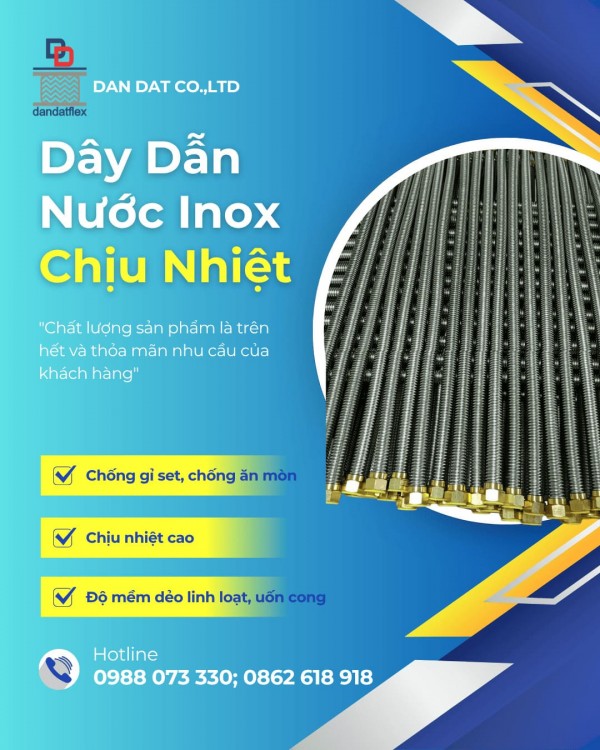 Dây Dẫn Nước Inox/Ống Mềm Dẫn Nước Nóng Lạnh/Dây Cấp Nước Vòi Chậu Lavabo