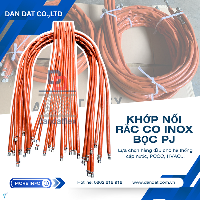 Khớp nối mềm nối ren, khớp nối mềm rắc co vi sinh, khớp nối mềm nối ren công nghiệp