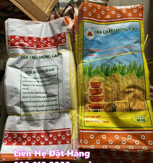 Bao bì đựng lúa giống 40kg, hàng có sẵn số lượng lớn tại kho