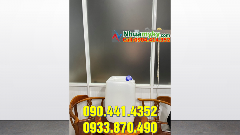 Can nhựa 10 lít chất lượng tốt, can nhựa 22 lít đựng hóa chất chống trượt 