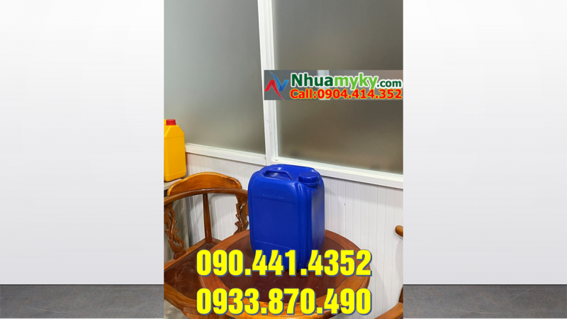 Can nhựa 10 lít chất lượng tốt, can nhựa 22 lít đựng hóa chất chống trượt 