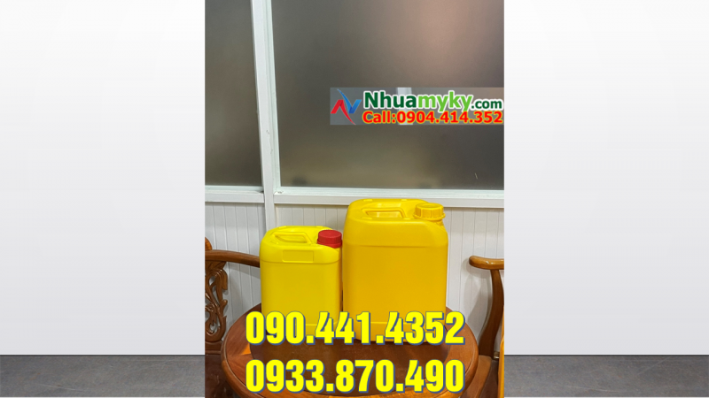 Can nhựa 10 lít chất lượng tốt, can nhựa 22 lít đựng hóa chất chống trượt 