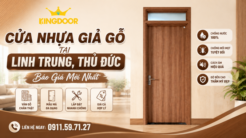 Cửa Nhựa Giả Gỗ Tại Linh Trung, Thủ Đức | Báo Giá Mới Nhất
