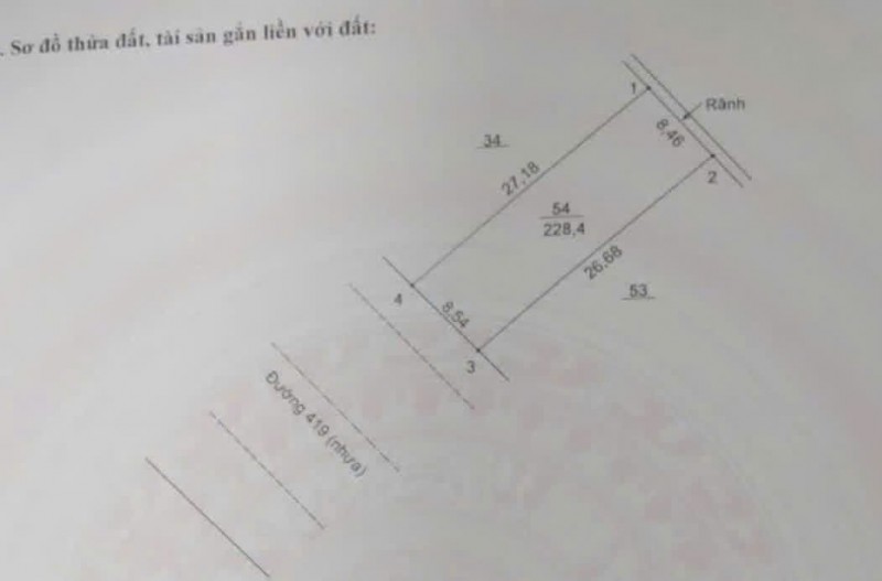 CHÍNH CHỦ  Cần Bán Nhà Đất Mặt Tiền Trung Tâm Xã Mỹ Đức gần 230m2 Mặt Đường 419