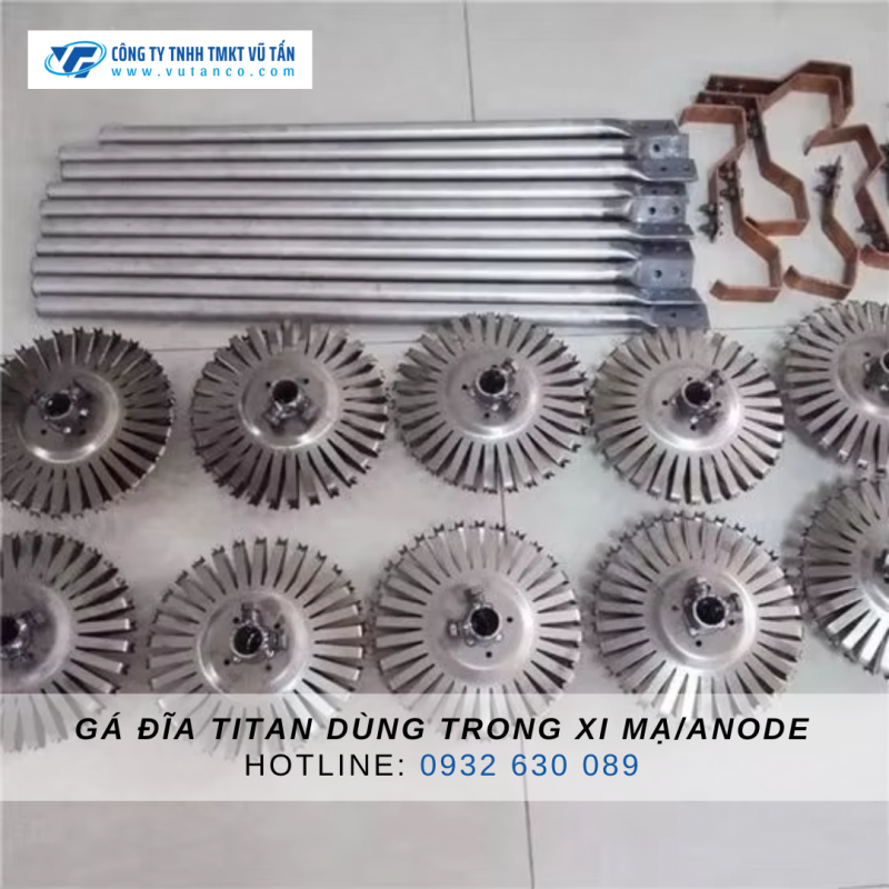 Gá đĩa titan dùng trong ngành xi mạ/anode - VŨ TẤN TITANIUM