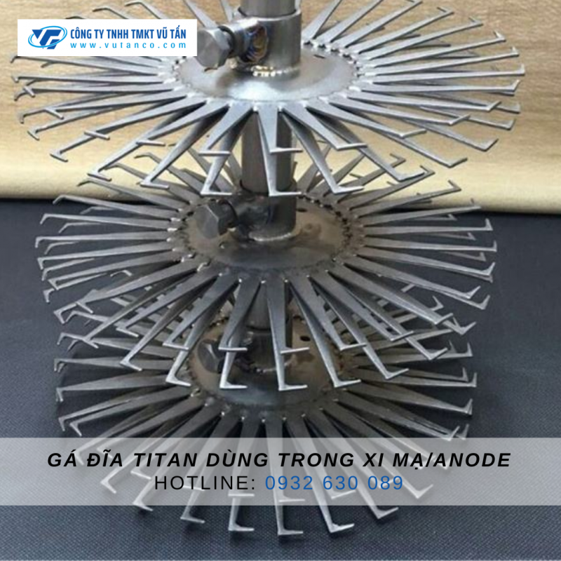 Gá đĩa titan dùng trong ngành xi mạ/anode - VŨ TẤN TITANIUM