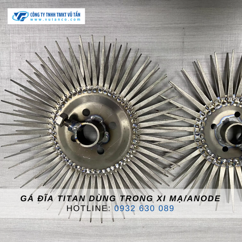 Gá đĩa titan dùng trong ngành xi mạ/anode - VŨ TẤN TITANIUM