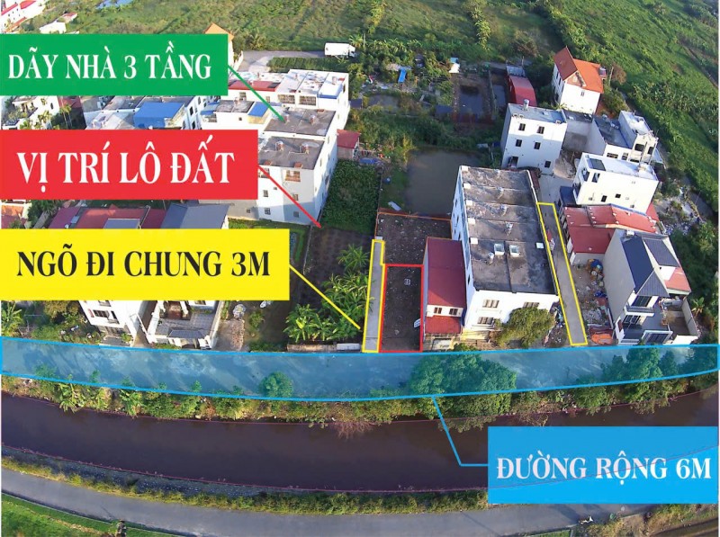 BÁN ĐẤT LÔ GÓC 2 MẶT TIỀN – GẦN DỰ ÁN TRÀNG CÁT – GIÁ 2,61 TỶ