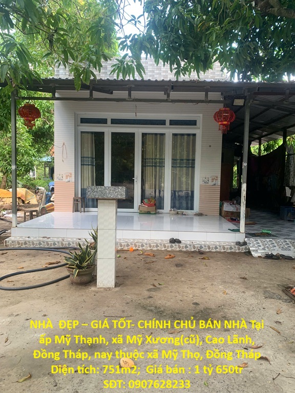 NHÀ  ĐẸP – GIÁ TỐT- CHÍNH CHỦ BÁN NHÀ Tại ấp Mỹ Thạnh, xã Mỹ Xương(cũ), Cao Lãnh, Đồng Tháp