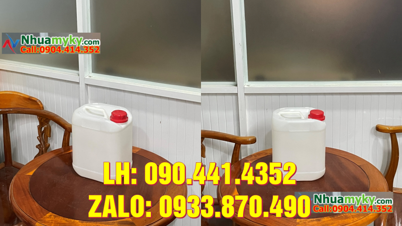 Vỏ can nhựa 500ml đựng dung dịch làm sạch, can 2 lít đựng gel 