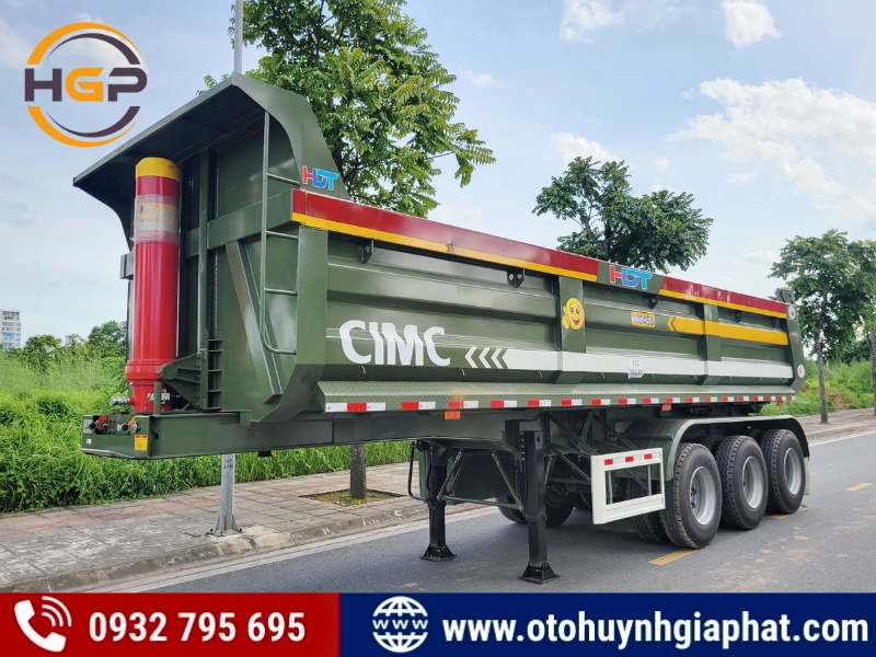 Mooc ben tự đổ CIMC Huajun tối ưu cho vận chuyển nguyên vật liệu