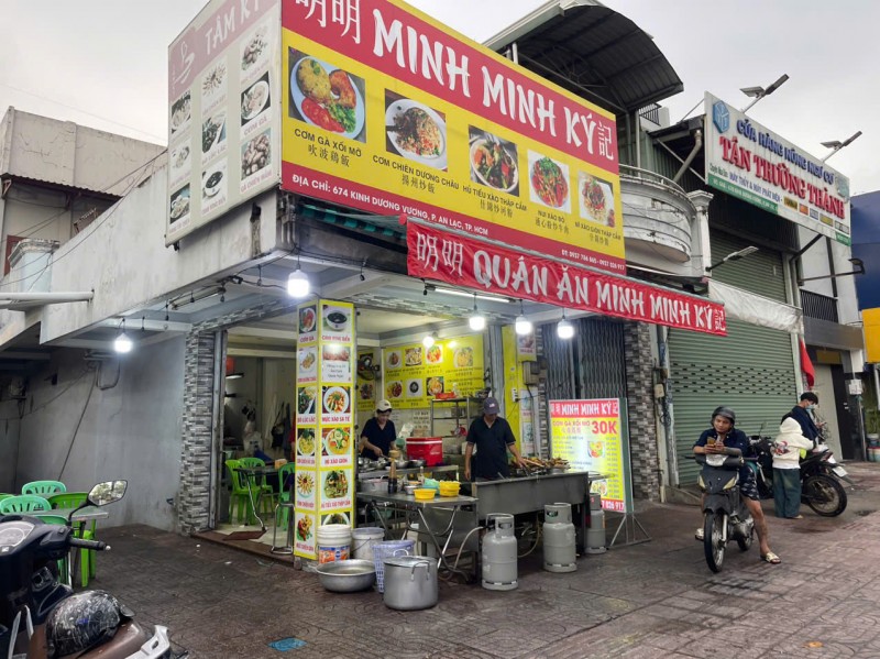 Bình Tân ! QUÁN ĂN GÓC 2 MT ĐẸP LẮM SANG RẺ 79 tr, QUÁN CƠM GÀ – HỦ TIẾU XÀO “ MINH KÝ “ MB vỉa hè