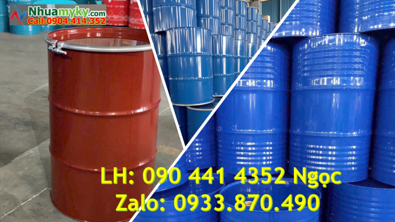 Thùng phuy sắt nắp kín, thùng phuy sắt nắp hở sẵn số lượng lớn Q12