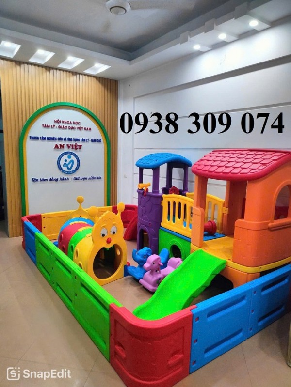 Nhà banh nhựa lắp ráp trẻ em, quây bóng nhựa mầm non