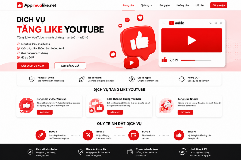 Những Cách Tăng Like YouTube Tự Nhiên, Miễn Phí 2026