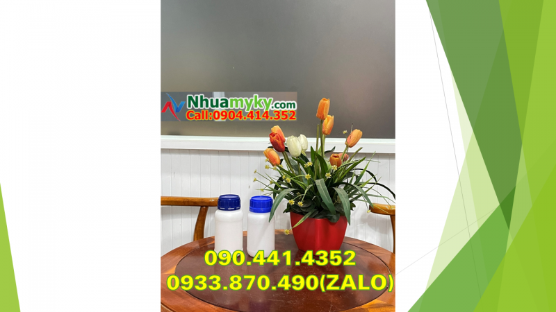 Vỏ chai nhựa 100ml đựng hóa chất, chai chứa chất lỏng 1 lít tròn