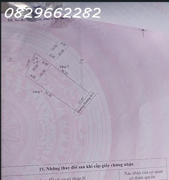 Bán đất thổ cư 425m2 Sổ Hồng ĐN đường Lê Hồng Phong, Tân Dương, Đồng Tháp giá 4.5 tỷ.