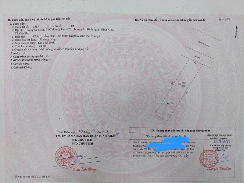 NHÀ CHÍNH CHỦ - GIÁ TỐT - Cần Bán Tại khu dân cư 923, Phường An Bình, Ninh Kiều, Cần Thơ