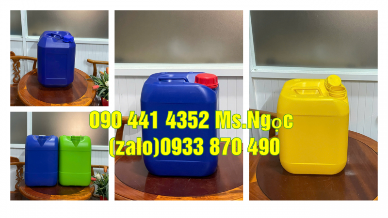 Can nhựa 20 lít đựng dung dịch dễ cháy, can nhựa 25 lít đựng hóa chất sinh khí 