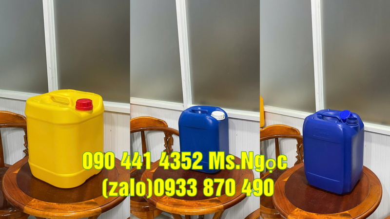 Can nhựa 20 lít đựng dung dịch dễ cháy, can nhựa 25 lít đựng hóa chất sinh khí 